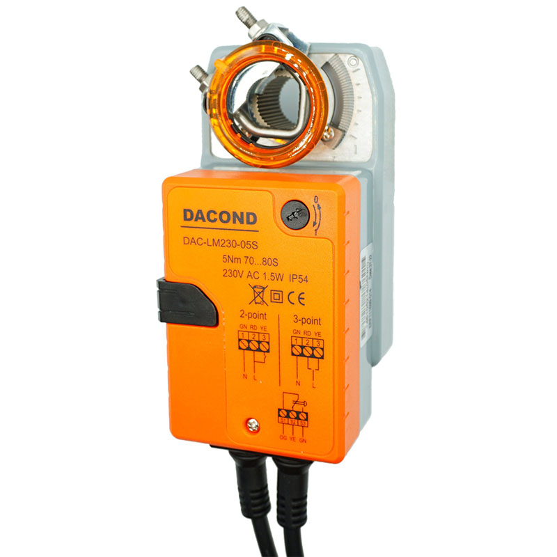 Электропривод DACOND DAC-LM230-05S (5 Н·м, 230 В, без пружины)