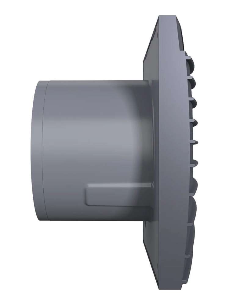 Вентилятор накладной SILENT D100 обратный клапан Dark gray metal DICITI