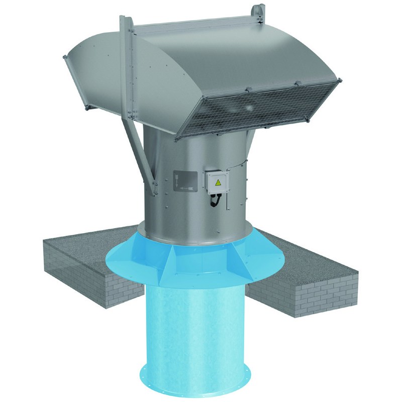 Вентилятор крышный осевой подпора ВОП-30-6,3-5,5/3000