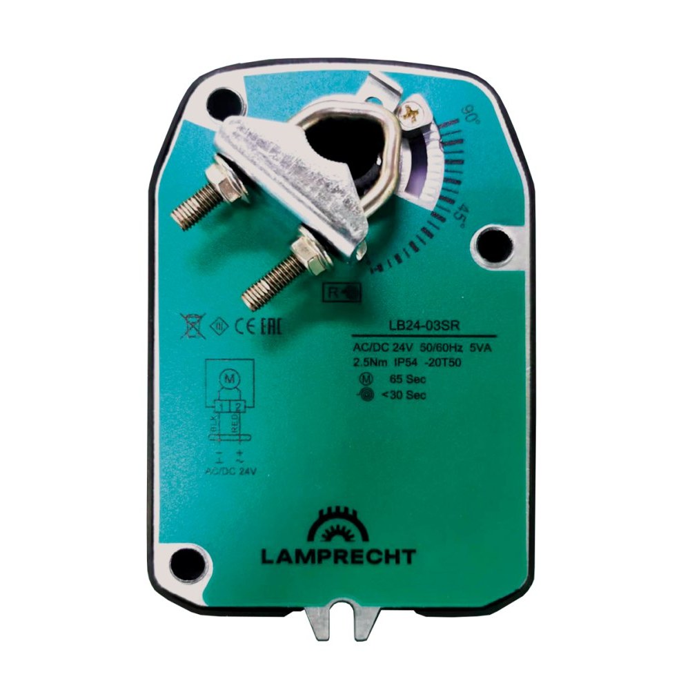Электропривод с возвратной пружиной LAMPRECHT LB24-05SR-U