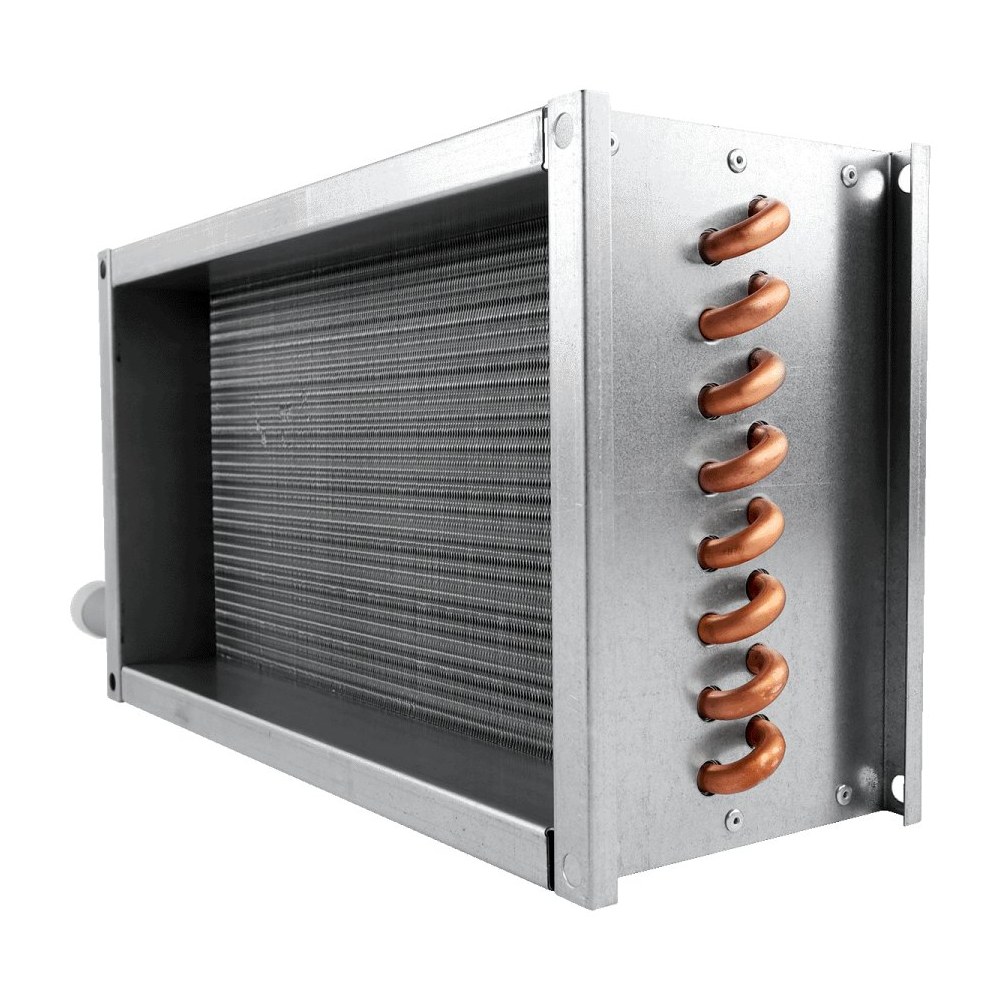 Водяной нагреватель для прямоугольных каналов ZILON ZWS 700x400-3